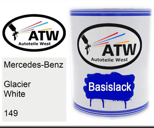 Mercedes-Benz, Glacier White, 149: 1L Lackdose, von ATW Autoteile West.